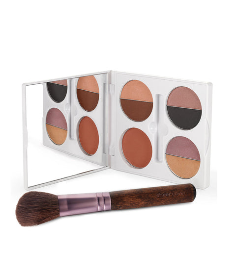Sophisticate Palette with Free Bronzing Blush Brush